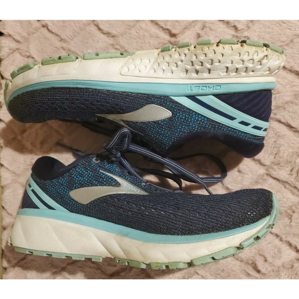 Women/Junior's Navy Blue Ghost 11 Tennis Shoes, 7 - Picture 5 of 6